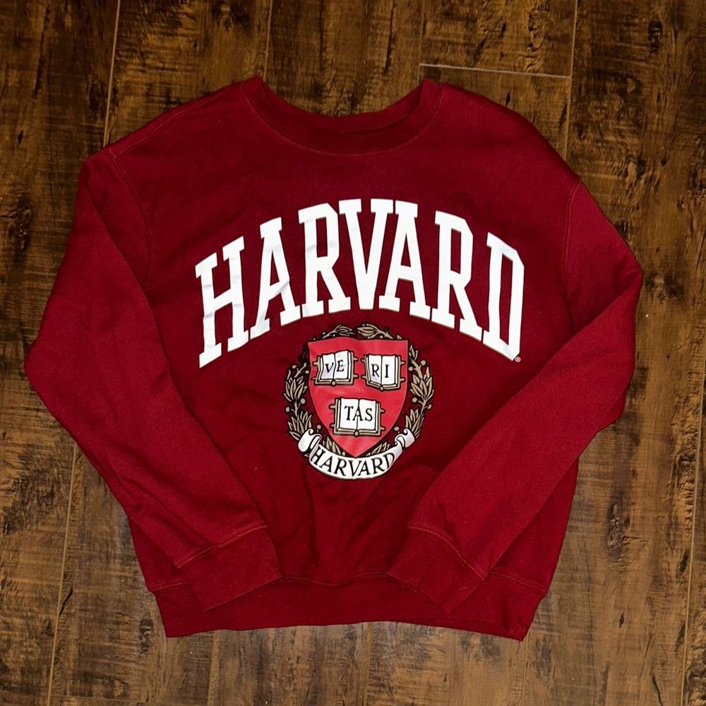 Awake Women's Red Harvard Crew Neck Sweater